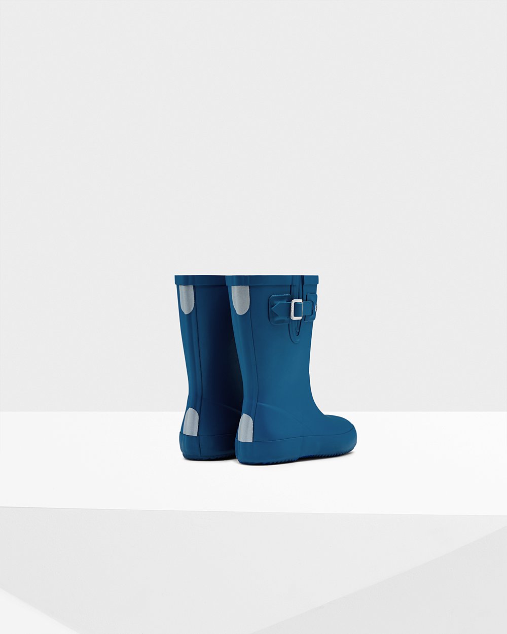 Kids Hunter Rain Boots Blue - Original First Flat Sole - 9018462-HR